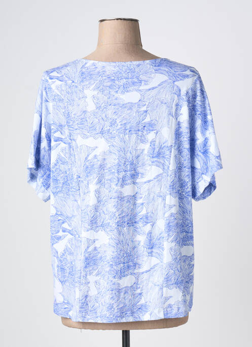 Tricou croială dreaptă mâneci scurte albastru AGATHE & LOUISE femme