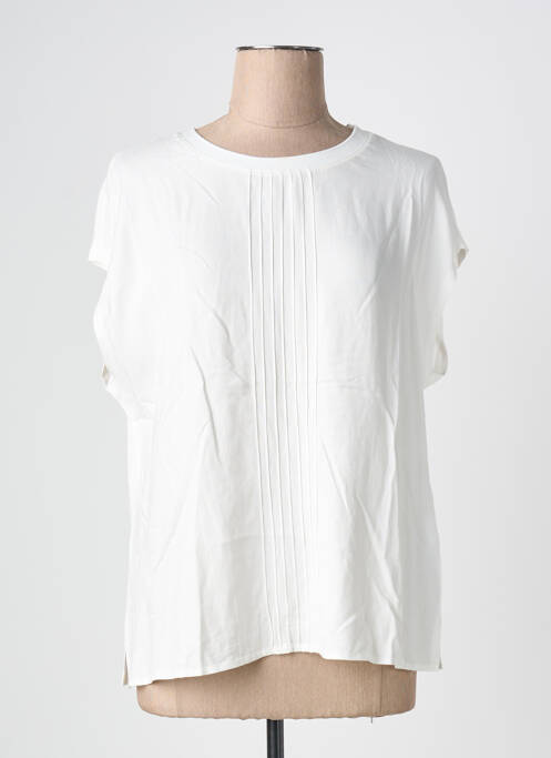 Tricou croială dreaptă mâneci scurte bej BARBARA LEBEK femme