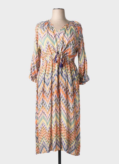 Rochie lungă mâneci lungi mâneci lungi violet JOY OF LIFE femme