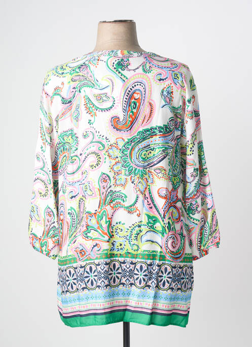 Tunică mâneci lungi închidere cu nasturi pe față verde BARBARA LEBEK femme