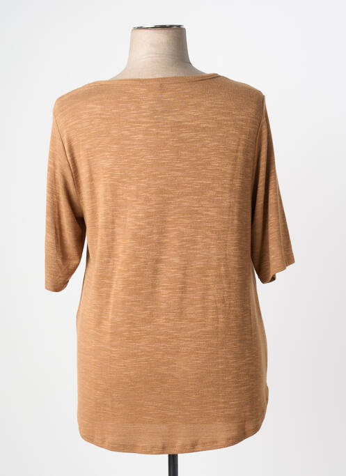 Tricou mâneci 3/4 mâneci 3/4 maro CISO femme