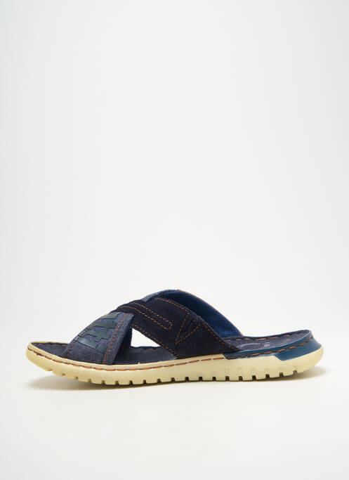 Mulete/saboți vârf deschis vârf deschis albastru BUGATTI homme