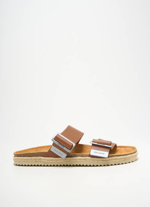 Mulete/saboți țesătură satinată vârf deschis maro PEPE JEANS homme