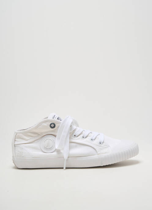 Adidași vârf rotund vârf rotund alb PEPE JEANS homme