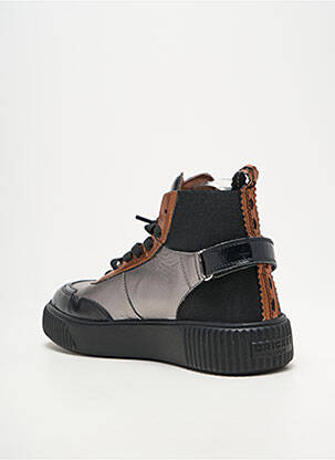 Adidași vârf rotund toc de 4 la 6 cm argintiu CRICKIT HAMBURG femeie