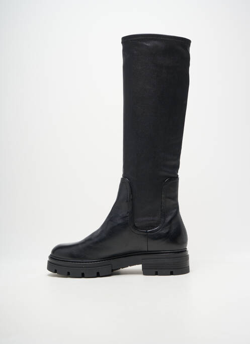 Cizme țesătură satinată toc de 4 la 6 cm negru MJUS femme