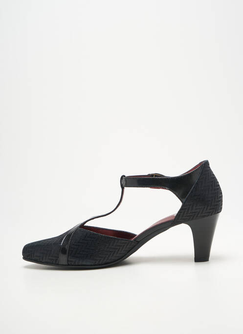 Pantofi cu toc închidere cu buclă(e) toc de 4 la 6 cm negru ARTIKA SOFT femme