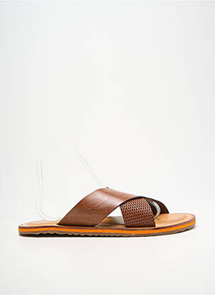 Mulete/saboți vârf deschis toc plat până la 3 cm maro BUGATTI femme