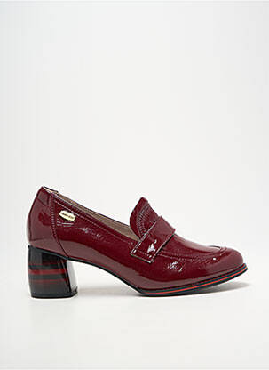 Mocasini material neted toc de 4 la 6 cm violet LAURA VITA femme