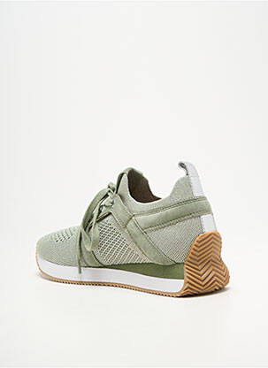Adidași țesătură satinată toc plat până la 3 cm verde EMILIE KARSTON femeie