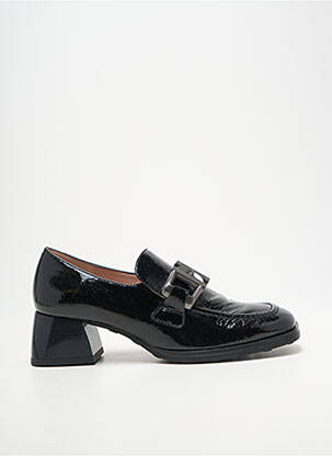 Mocasini pătrat toc de 4 la 6 cm negru HISPANITAS femeie