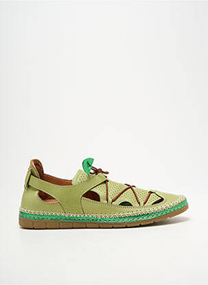 Adidași închidere elastică toc plat până la 3 cm verde COCO ET ABRICOT femme