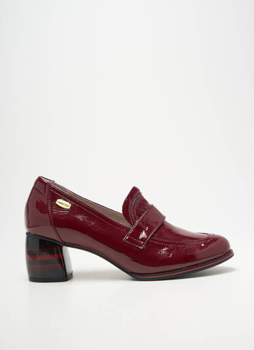 Mocasini material neted toc de 4 la 6 cm violet LAURA VITA femme