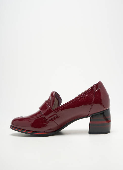 Mocasini material neted toc de 4 la 6 cm violet LAURA VITA femme