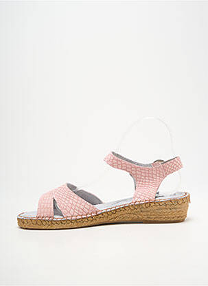 Espadrile închidere cu buclă(e) toc plat până la 3 cm roz BRUMA femeie