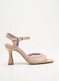 Sandale/pantofi decupați toc cui. toc de 7 la 9 cm bej MARIAMARE femme