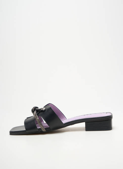 Mulete/saboți tip de talpă amortizantă toc plat până la 3 cm negru MARIAMARE femme
