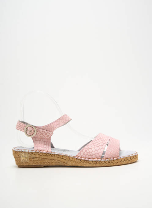Espadrile închidere cu buclă(e) toc plat până la 3 cm roz BRUMA femme