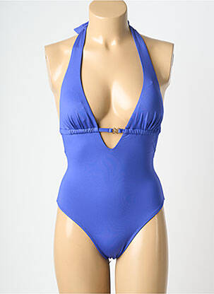 Costum de baie dintr-o singură piesă elasticitate top sutien modelat albastru BANANA MOON femeie