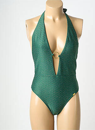 Costum de baie dintr-o singură piesă elasticitate verde BANANA MOON femme