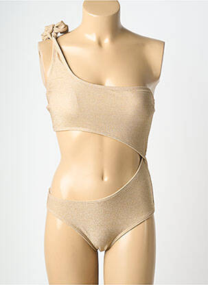 Costum de baie dintr-o singură piesă elasticitate top sutien modelat auriu LES TROPEZIENNES PAR M.BELARBI femeie
