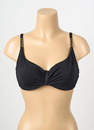 Sutien de costum de baie elasticitate sutien cupe întregi cu decolteu înalt negru CHANTELLE femeie