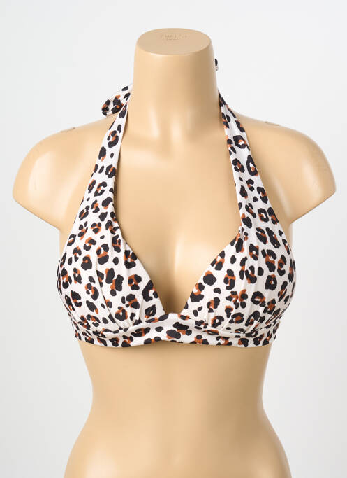 Sutien de costum de baie elasticitate top sutien push-up bej BANANA MOON femme