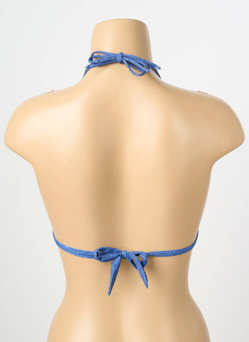 Sutien de costum de baie elasticitate top triunghiuri albastru BANANA MOON femme