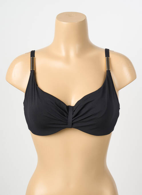 Sutien de costum de baie elasticitate sutien cupe întregi cu decolteu înalt negru CHANTELLE femme