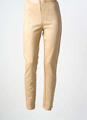 Pantalon slim talie elastică bej SOYACONCEPT femeie