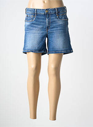 Șort țesătură denim albastru LE TEMPS DES CERISES femeie