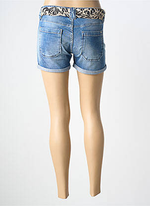 Șort țesătură denim albastru LE TEMPS DES CERISES femeie