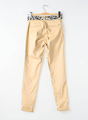 Pantalon slim buzunare bej LE TEMPS DES CERISES femeie