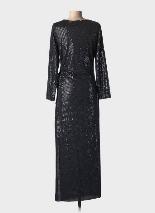 Rochie lungă mâneci lungi mâneci lungi negru ESPERANCE femme