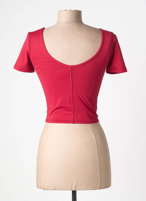 Top de baie efect material satinat roșu BANANA MOON femme