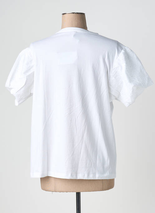 Tricou croială dreaptă mâneci scurte alb TIFFOSI femme