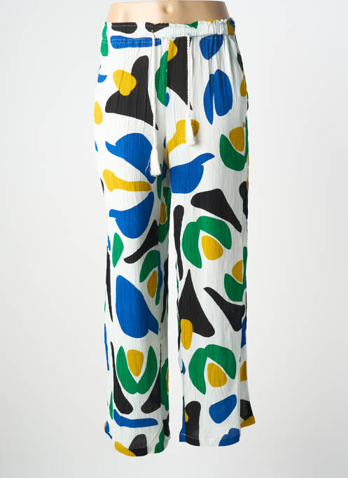 Pantalon larg țesătură crep albastru LES TROPEZIENNES PAR M.BELARBI femme