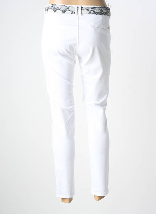 Pantalon slim buzunare alb LE TEMPS DES CERISES femme