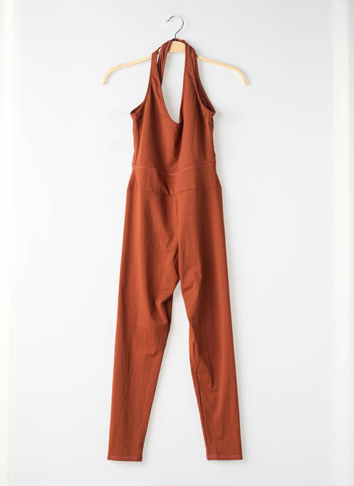Salopetă-pantalon bretele subțiri bretele subțiri maro BANANA MOON femme