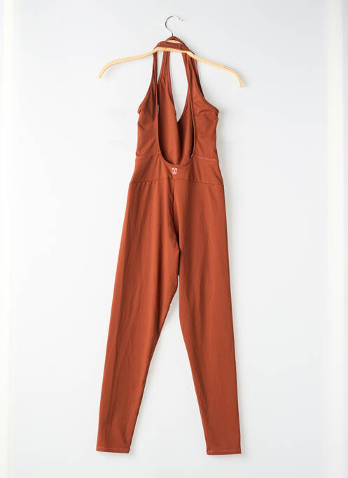 Salopetă-pantalon bretele subțiri bretele subțiri maro BANANA MOON femme