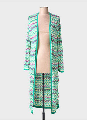 Vestă cu mâneci lungi mâneci lungi verde SURKANA femme