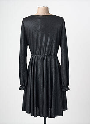 Rochie scurtă croială fluidă mâneci lungi negru ESPERANCE femeie
