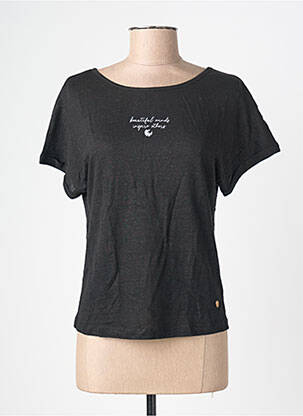 Top mâneci scurte mâneci scurte negru LES TROPEZIENNES PAR M.BELARBI femme