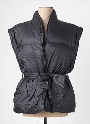 Geacă matlasată buzunare fără glugă negru LE TEMPS DES CERISES femme