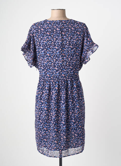 Rochie scurtă mâneci scurte mâneci scurte albastru LE TEMPS DES CERISES femme