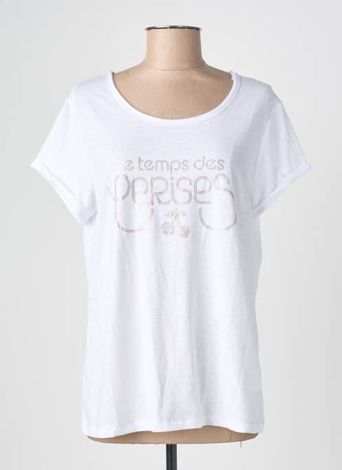 Top mâneci scurte mâneci scurte alb LE TEMPS DES CERISES femme