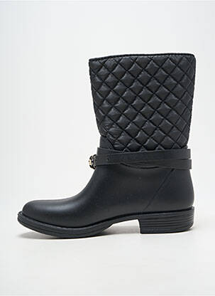 Botine/ghete țesătură satinată toc plat până la 3 cm negru GUESS femeie