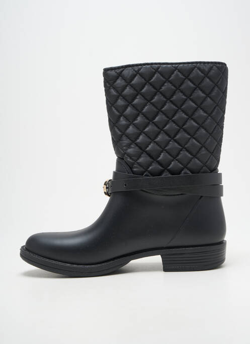 Botine/ghete țesătură satinată toc plat până la 3 cm negru GUESS femme