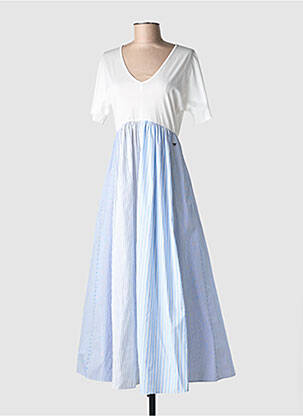 Rochie lungă mâneci scurte mâneci scurte albastru WEEKEND MAXMARA femeie
