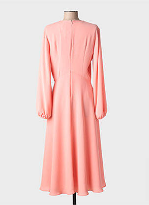 Rochie lungă mâneci lungi mâneci lungi roz MAX MARA femeie